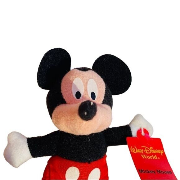 Vintage Disney Kellogg’s Mickey Walt Disney World Mickey Mouse Small Stuffed Ani - Picture 3 of 8